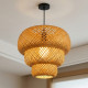 Straw Chandelier Large